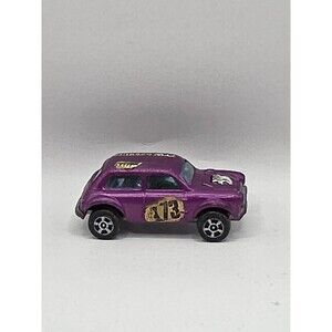 Vintage Corgi Juniors B.V.R.T Vita-Min 1300 Mini-Coopers Die-cast Car Purple #73